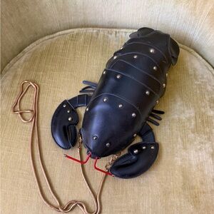 Black Lobster-Shaped Handbag, never used, new